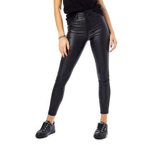 Only Leather Look Jeggings Black Women Black Jeans